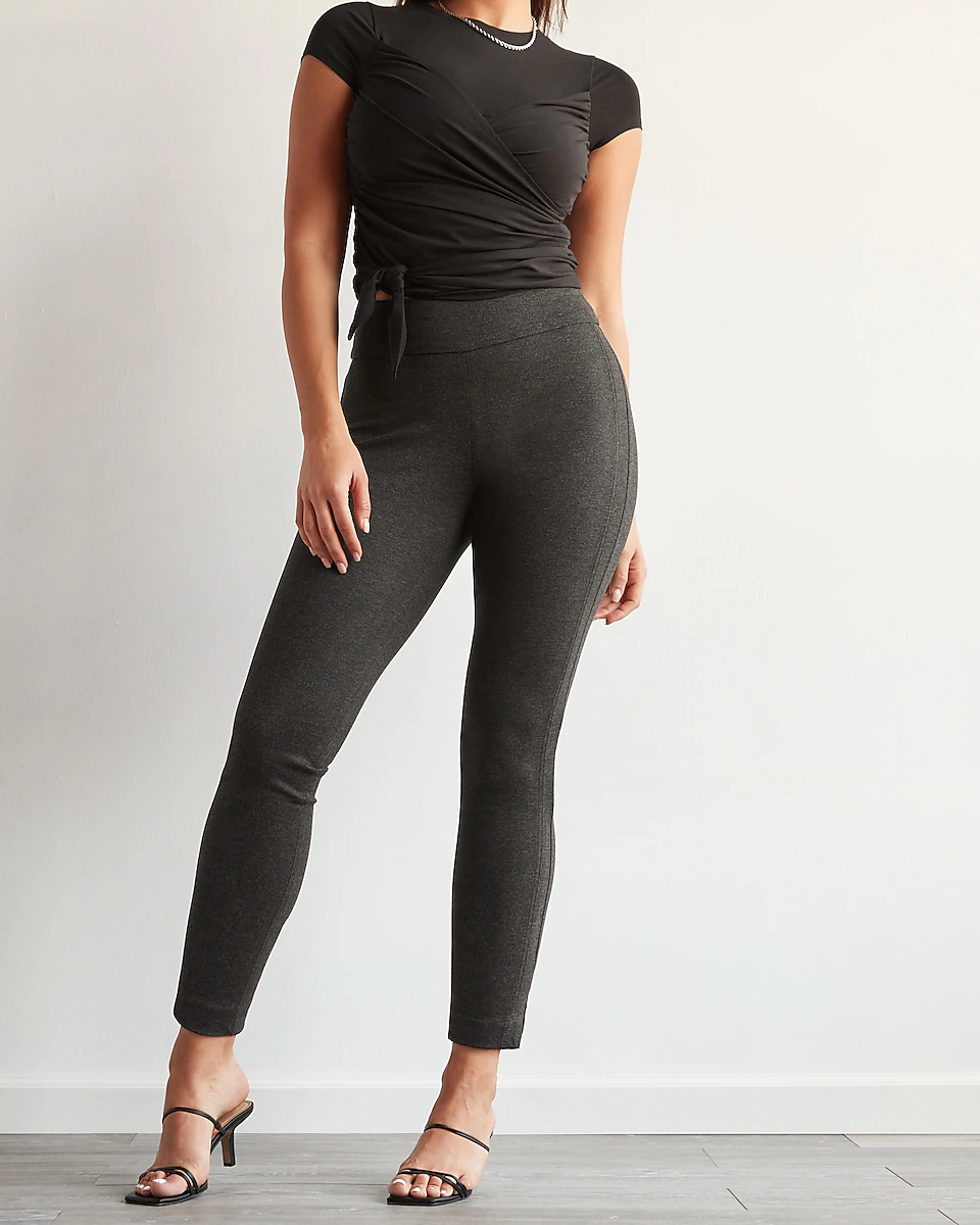 High Waisted Luxe Comfort Curvy Skinny Columnist Ankle Pant